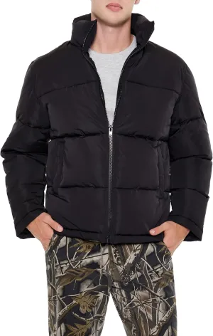 Forever 21 Men's Quilted Funnel-Neck Puffer Jacket