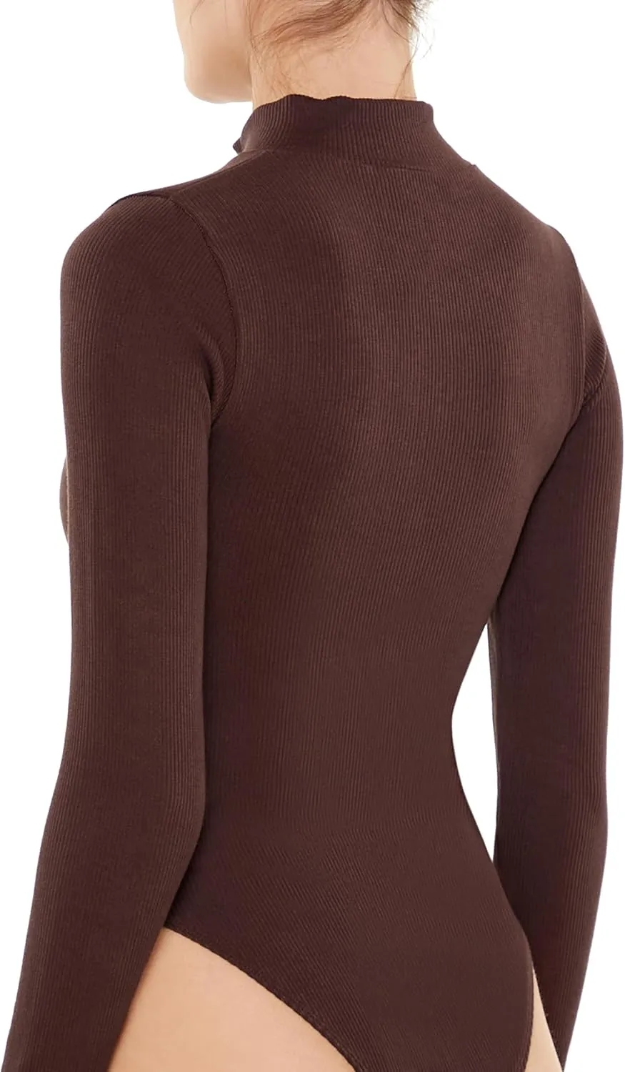 Forever 21 womens Seamless Half-zip Bodysuit