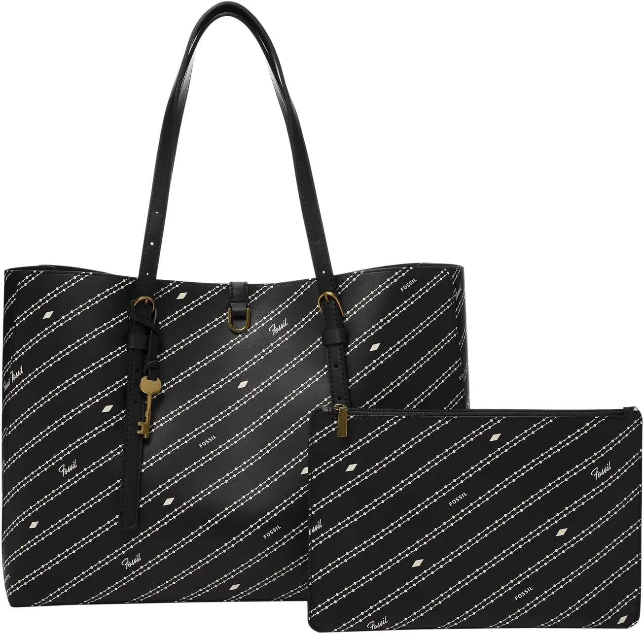 Fossil Women's Kier Vegan Cactus Tote Bag Purse Handbag for Women