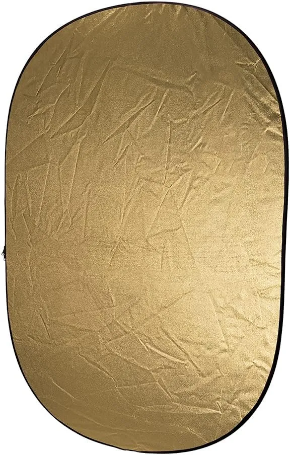 Fotodiox 40x60in 5-in-1 Collapsible Reflector Panel with Bag for Photography and Video - Black, Gold, Silver, Translucent, and White Panel