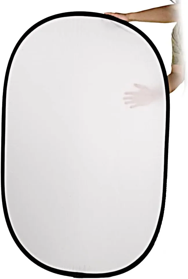 Fotodiox 40x60in 5-in-1 Collapsible Reflector Panel with Bag for Photography and Video - Black, Gold, Silver, Translucent, and White Panel