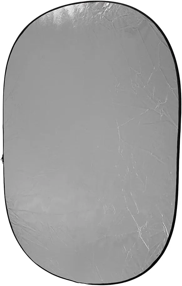 Fotodiox 40x60in 5-in-1 Collapsible Reflector Panel with Bag for Photography and Video - Black, Gold, Silver, Translucent, and White Panel