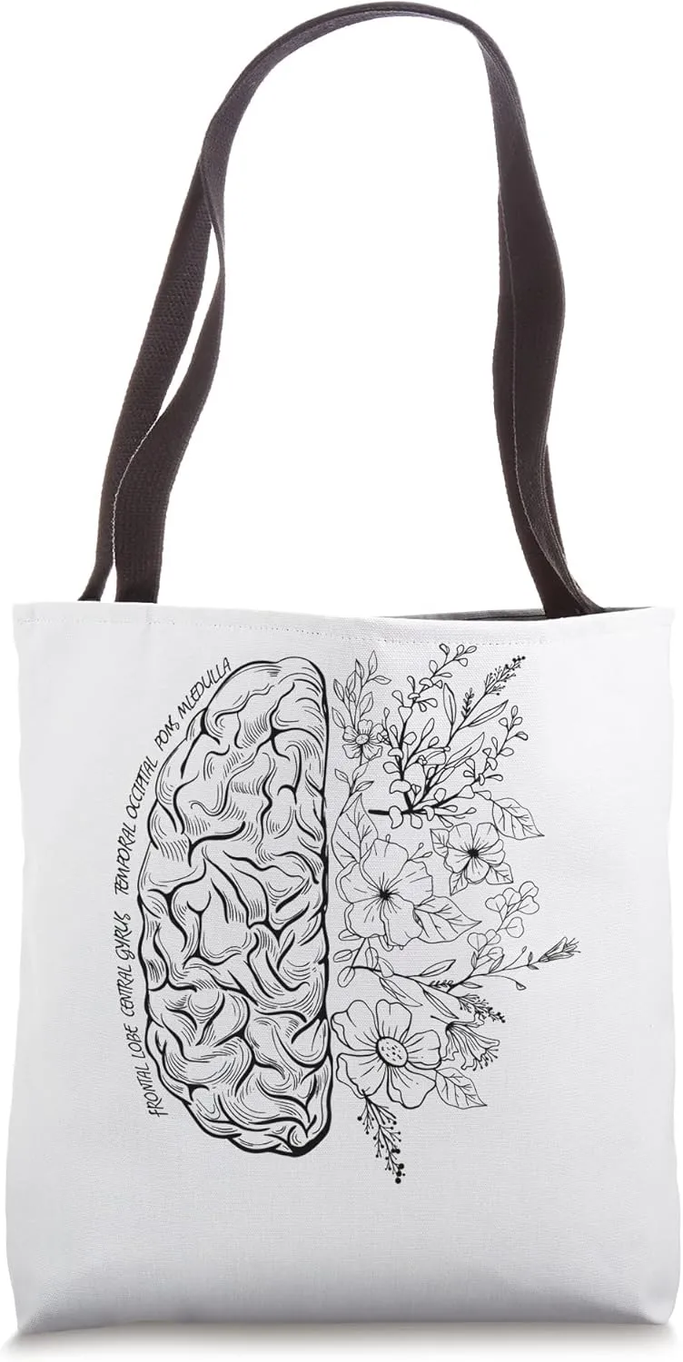 Frontal Lobe Central Gyrus Temporal Occipital Pons M Tote Bag
