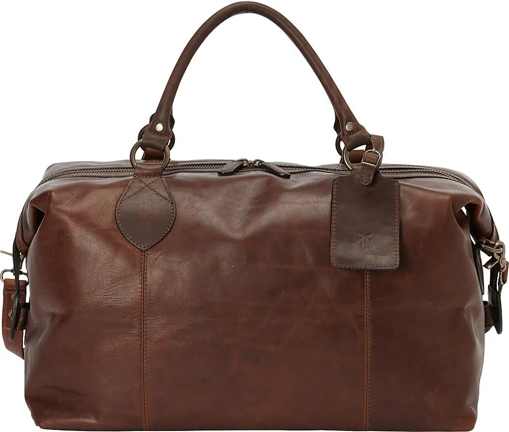 FRYE Men's Logan Overnight Duffle Bag, Cognac, One Size