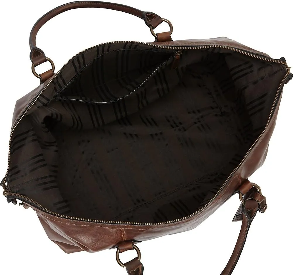 FRYE Men's Logan Overnight Duffle Bag, Cognac, One Size