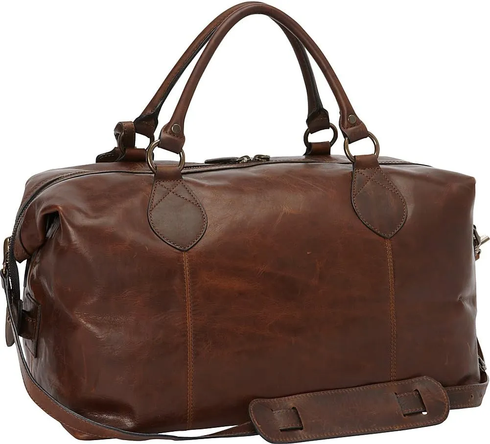 FRYE Men's Logan Overnight Duffle Bag, Cognac, One Size