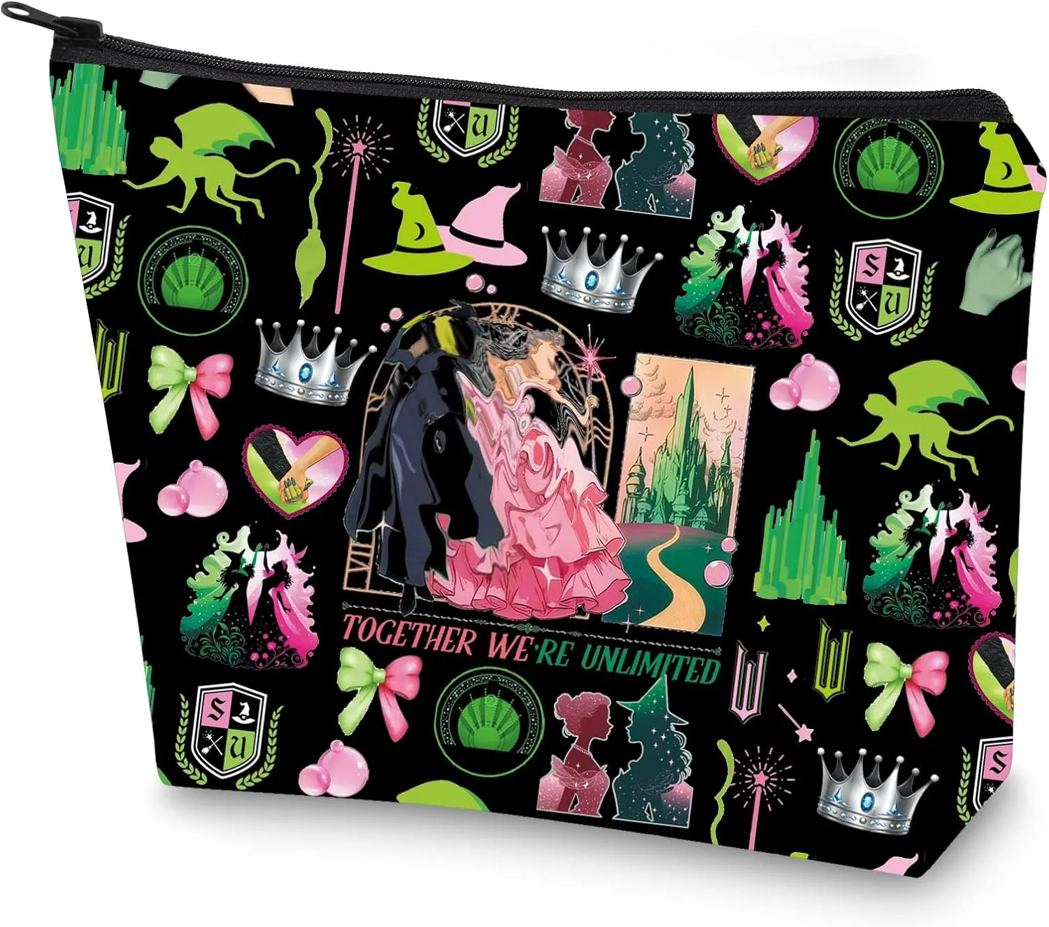 G2TUP Musical Inspired Cosmetic Bag Music Lover Gift Tell them How I’m Makeup Bag Theater Merch (Together We're)