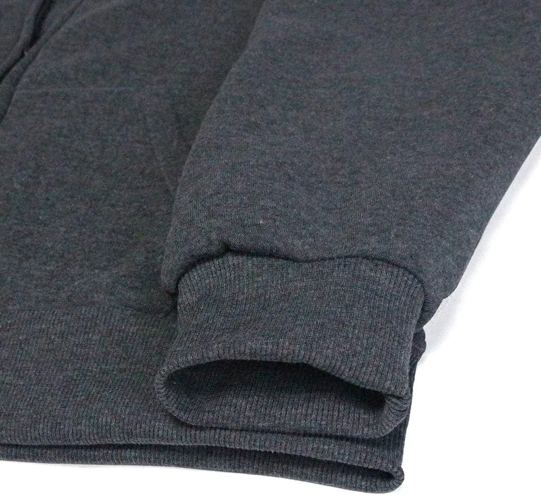 Gary Com Heavyweight Sherpa Hoodies for Men, Thick Fleece Lined Full Zip Up Winter Warm Sweatshirts Work Jackets