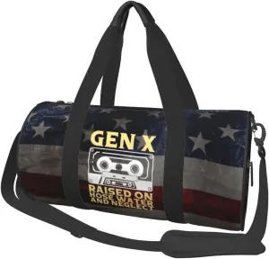 Gen X Raised On Hose Water Neglect Duffel Bag Gym Bag Travel Sports Tote Large Foldable Beach Swim Yoga5