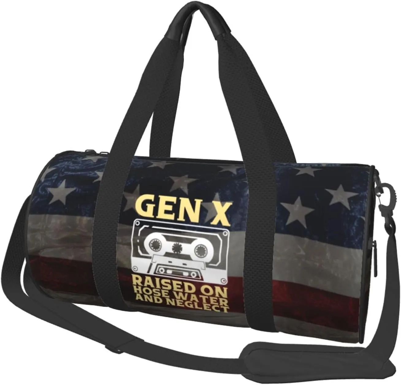 Gen X Raised On Hose Water Neglect Duffel Bag Gym Bag Travel Sports Tote Large Foldable Beach Swim Yoga5