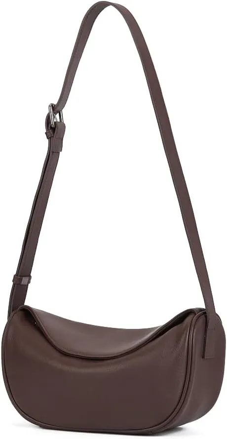 Genuine Mini Leather Crossbody Bags for Women Small Designer Cell Phone Bag Wallet Purses Adjustable Strap
