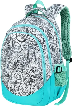 Girls Backpack for Kids Elementary School Bag Bookbag Kindergarten Middle School Teen Girls Mochila Para Niñas with Laptop Compartment Mochilas Escolares Para Adolescentes Book Bag Teenage