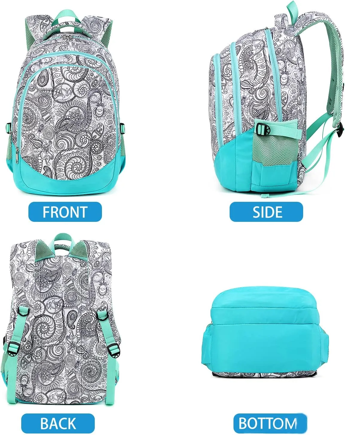 Girls Backpack for Kids Elementary School Bag Bookbag Kindergarten Middle School Teen Girls Mochila Para Niñas with Laptop Compartment Mochilas Escolares Para Adolescentes Book Bag Teenage