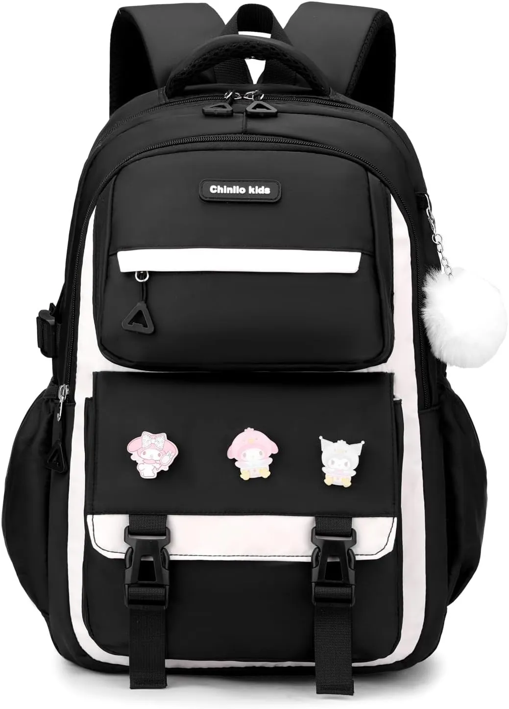 Girls Backpack,Kids Backpack for Teen Girls School Bookbag for Elementary Primary High School (Black)