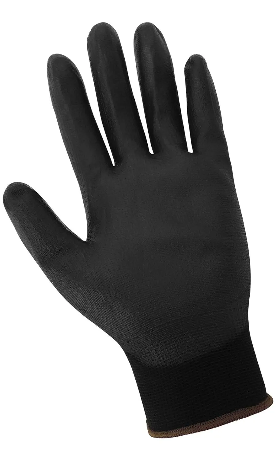 Global Glove PUG-17 Lightweight Polyurethane Dipped Work Gloves, Anti-Static/Electrostatic Compliant with Secure Grip, Bare Hand Sensitivity, Black, 144 Pairs, Large