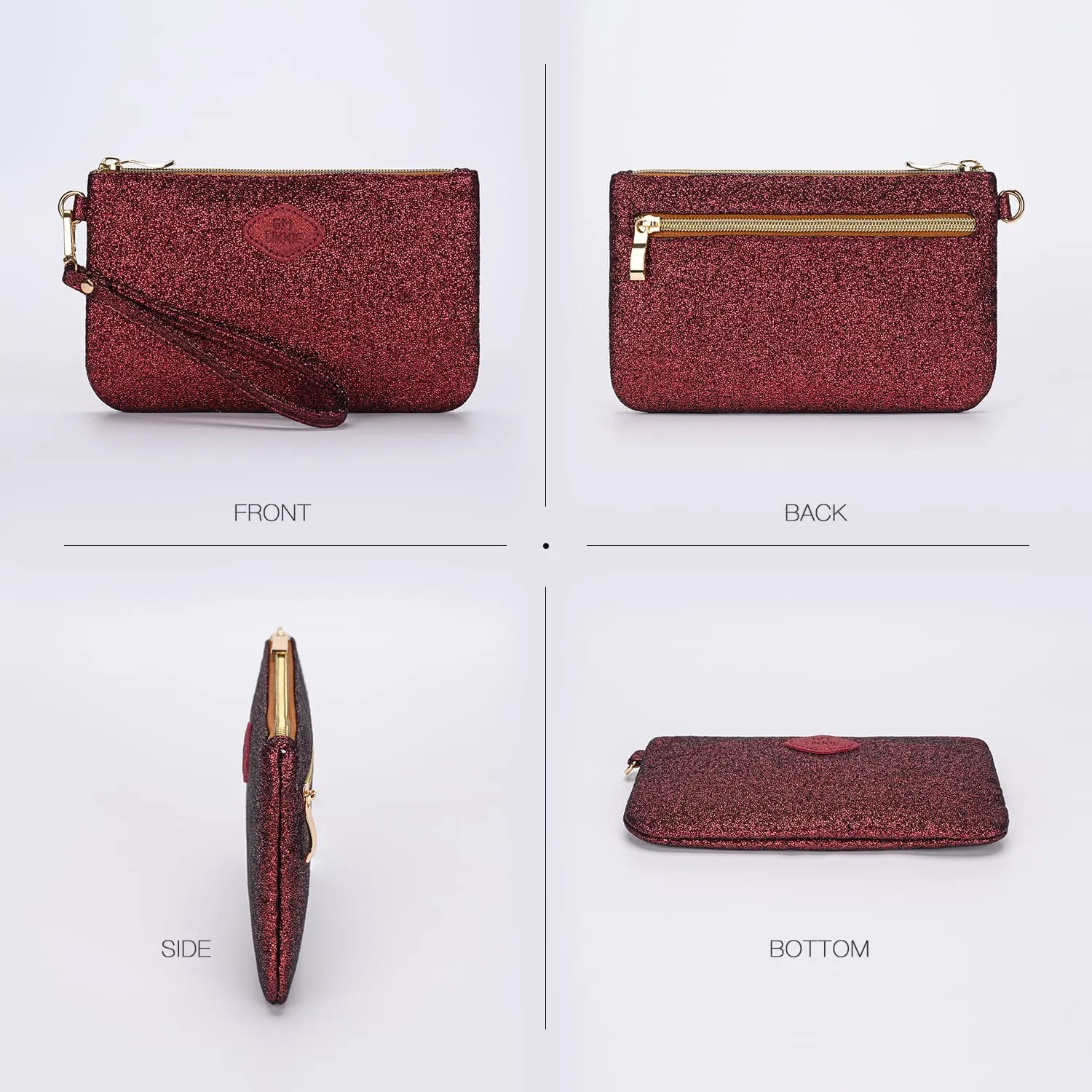 GM LIKKIE Wristlet Purse for Women, Evening Clutch Purse with strap for Party and Prom, Beach Bag for Summer