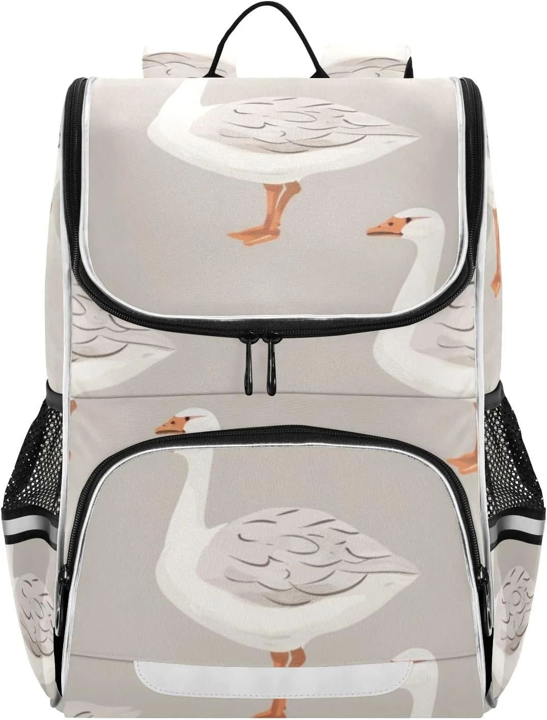 Gooses Grey School Backpack for Boys Girls, Elementary School Bookbag Travel Bag Daypack for Students
