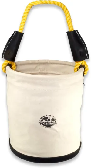 Graintex CB2126 Utility Plastic Bottom Canvas Bucket