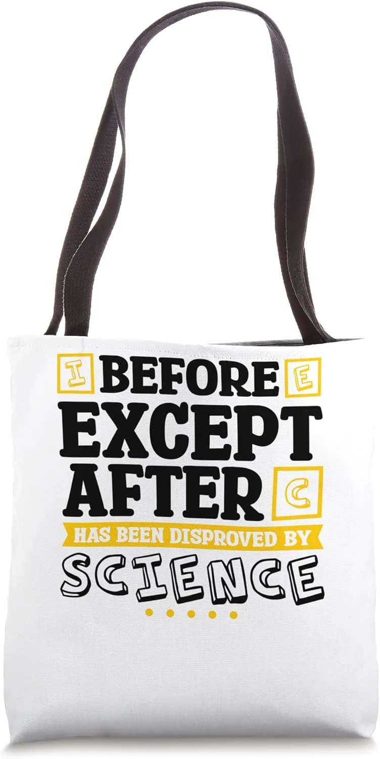 Grammar Police Science Lover for English Grammar Puns Tote Bag