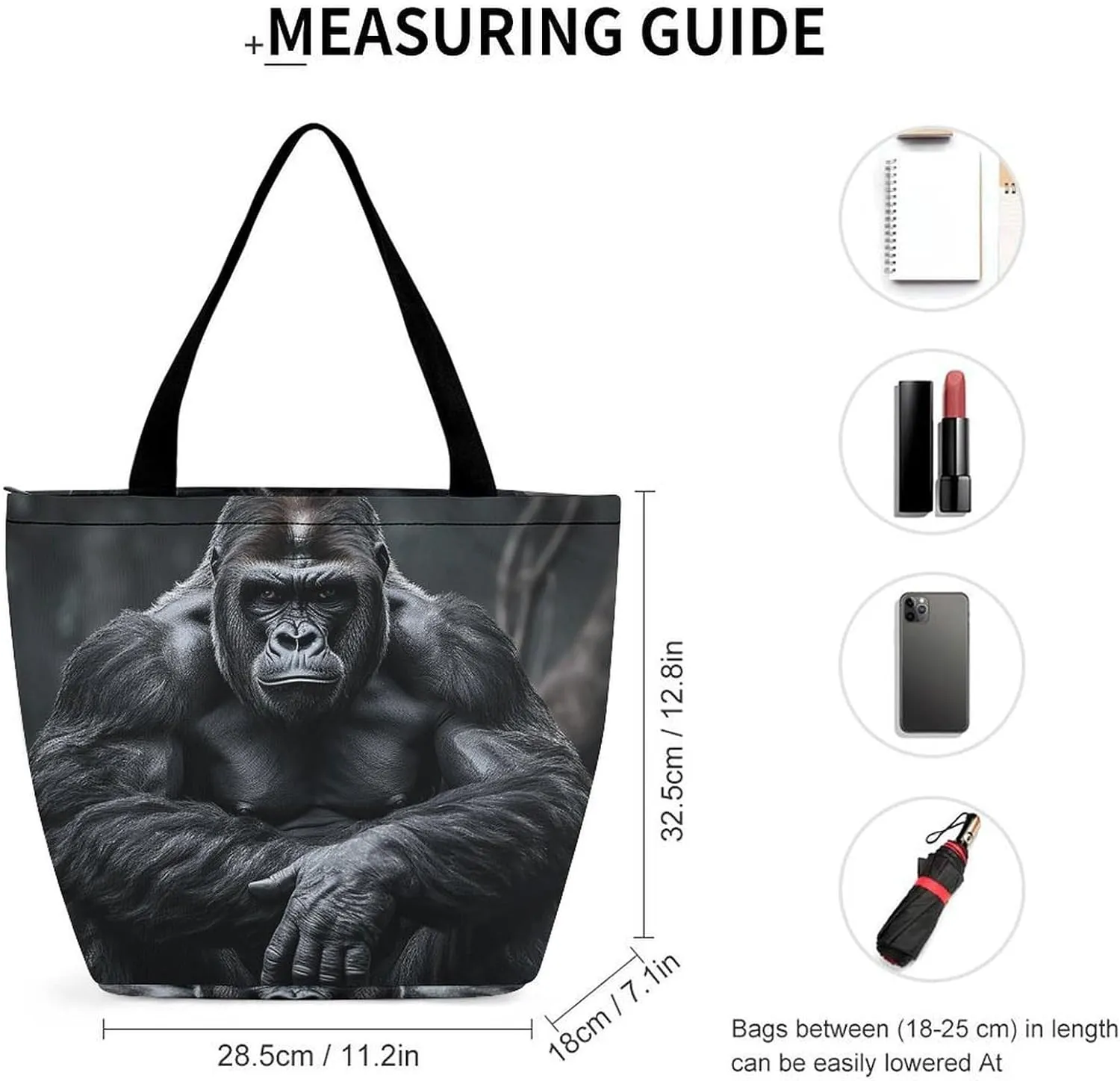 Grocery Bag Reusable Tote Bag Foldable Dwarf with Blue Beard Shopping Bag Handbag Washable Shoulder Bag for Travel