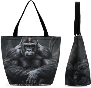 Grocery Bag Reusable Tote Bag Foldable Dwarf with Blue Beard Shopping Bag Handbag Washable Shoulder Bag for Travel