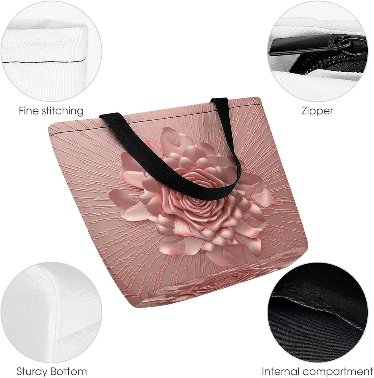 Grocery Bag Reusable Tote Bag Foldable Steam Locomotive Train Shopping Bag Handbag Washable Shoulder Bag for Travel
