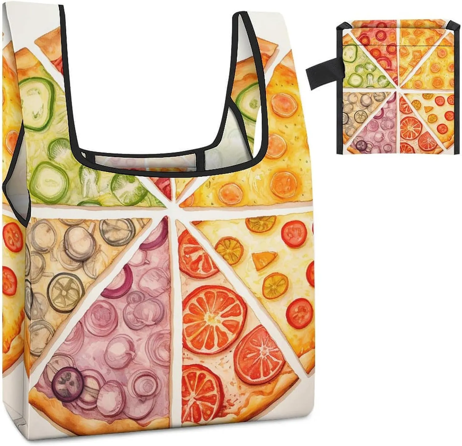 Grocery Bag Reusable Tote Bag Foldable Wild Elk Shopping Bag Handbag Washable Shoulder Bag for Travel