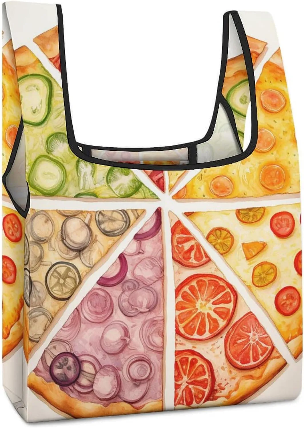 Grocery Bag Reusable Tote Bag Foldable Wild Elk Shopping Bag Handbag Washable Shoulder Bag for Travel