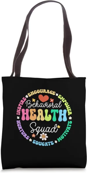 Groovy Behavioral Health Squad Specialist Behavior Analyst Tote Bag