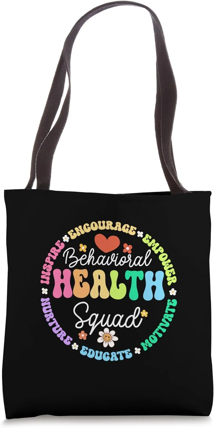 Groovy Behavioral Health Squad Specialist Behavior Analyst Tote Bag