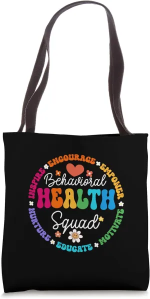 Groovy Behavioral Health Squad Specialist Behavior Analyst Tote Bag