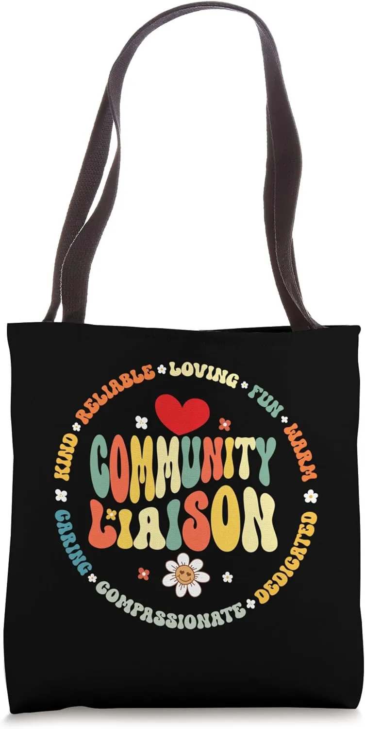Groovy Community Liaison Occupation Work School Tote Bag