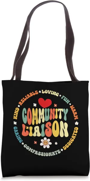Groovy Community Liaison Occupation Work School Tote Bag