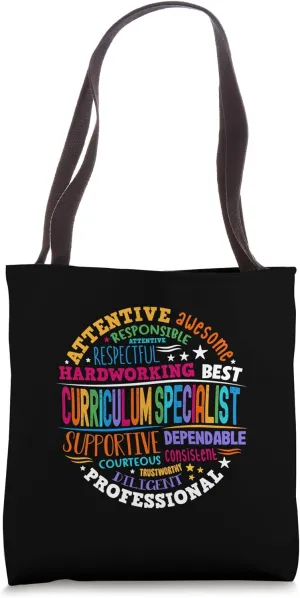 Groovy Curriculum Specialist Appreciation Back to School Tote Bag