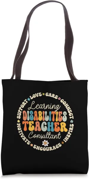 Groovy Learning Disabilities Teacher Consultant LDTC Tote Bag