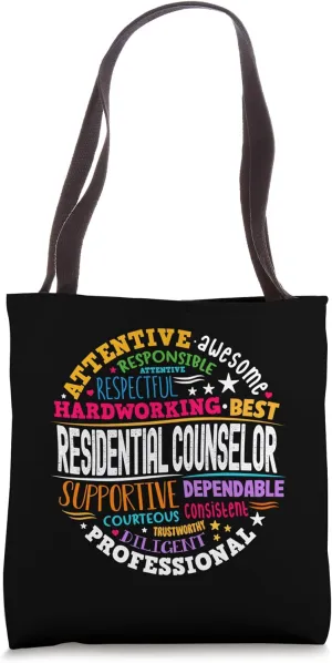 Groovy Residential Counselor Appreciation Back to School Tote Bag