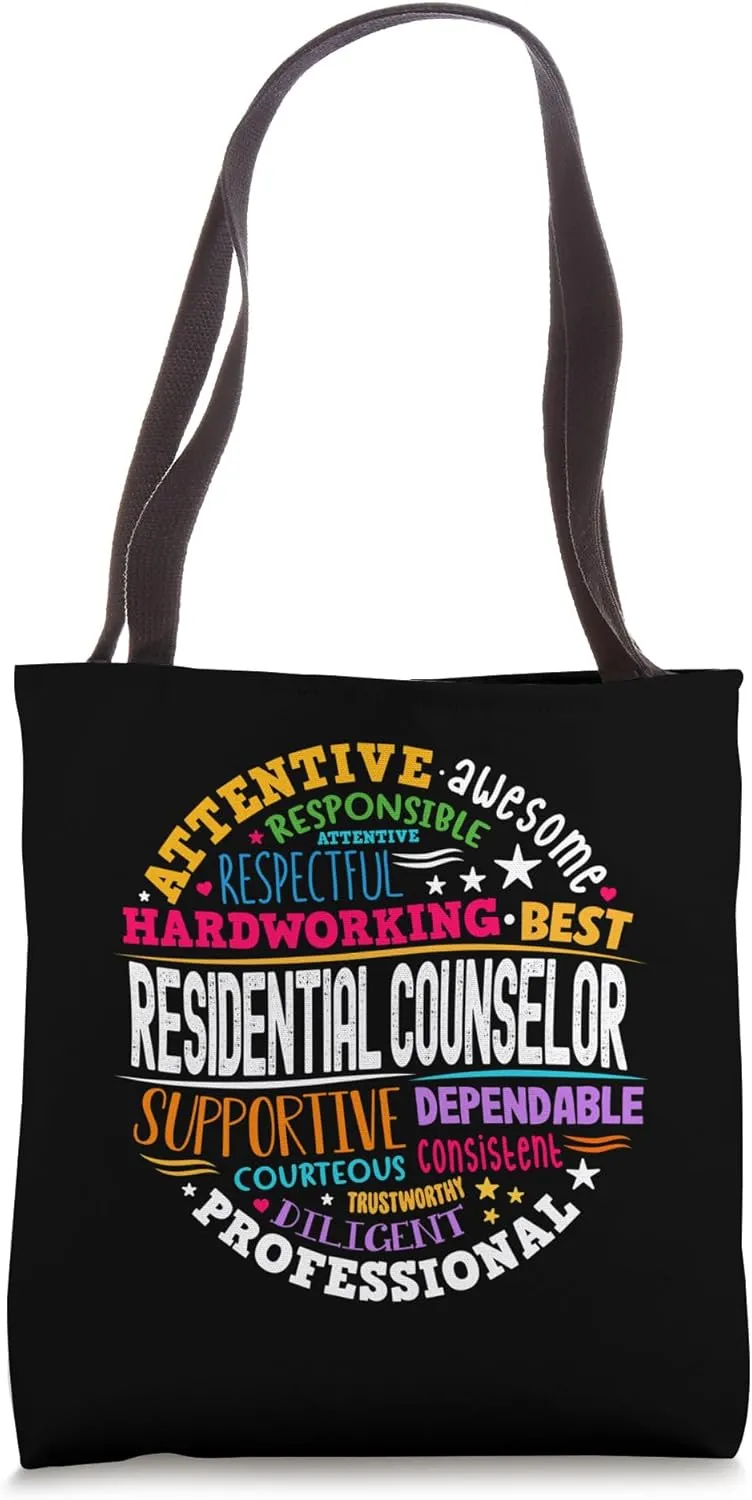 Groovy Residential Counselor Appreciation Back to School Tote Bag