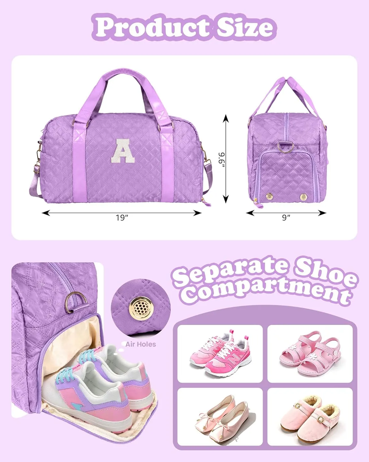 Gym Bag for Women, teen easter basket, Travel Duffle Bag, Girls Gifts, Personalized Weekender Bag, Overnight Bag Sleepover Bag Dance Bag, Girls Women Teacher Mom Gift