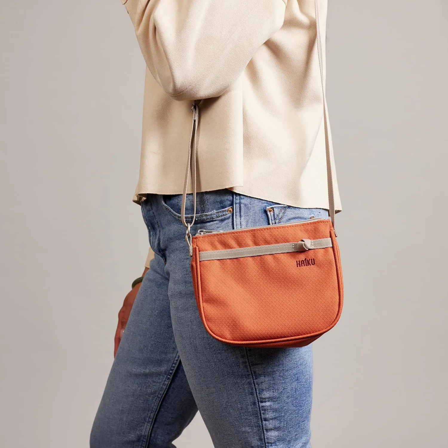HAIKU Lark RFID Blocking Zippered Crossbody Travel Bag