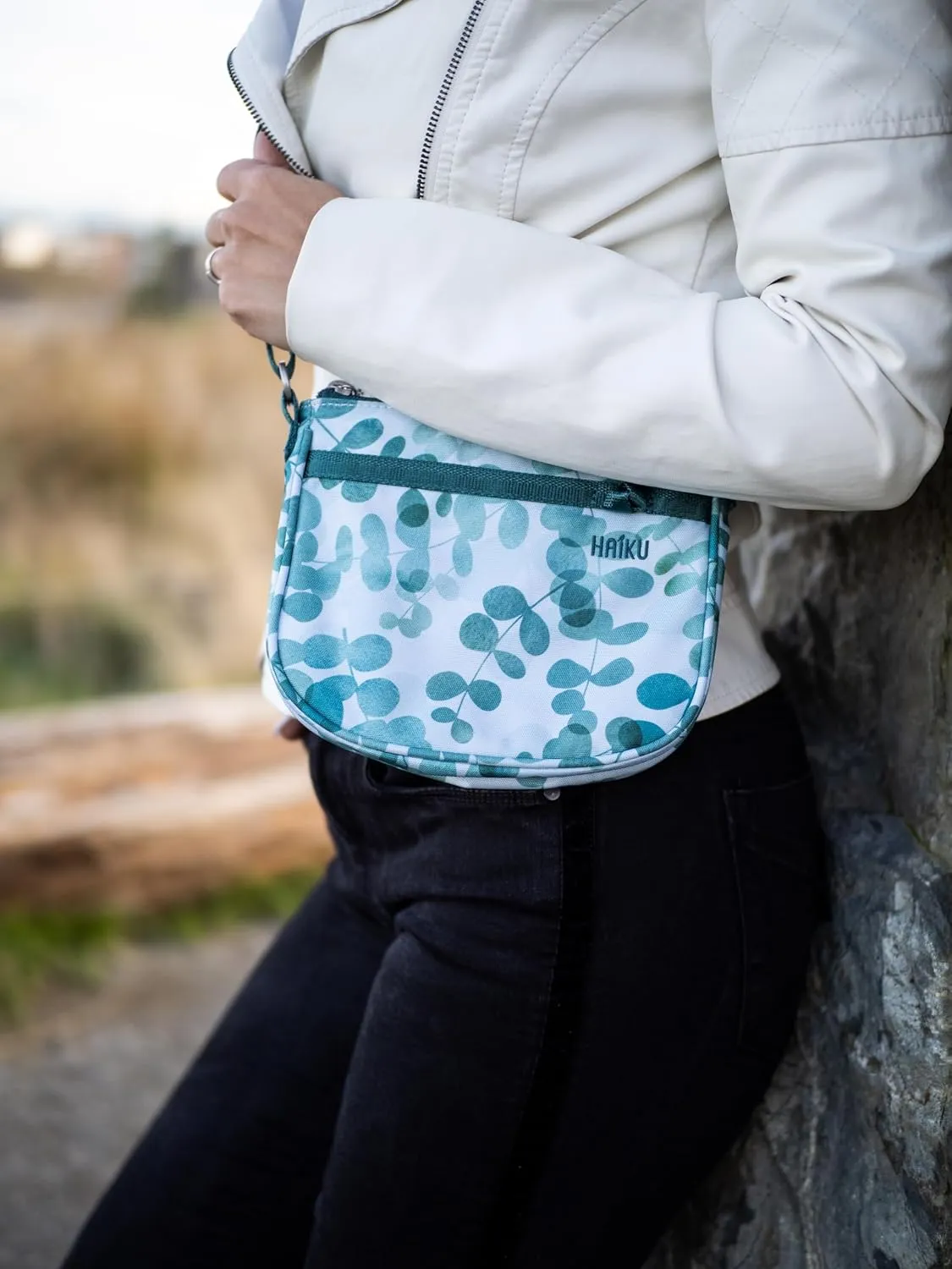 HAIKU Lark RFID Blocking Zippered Crossbody Travel Bag