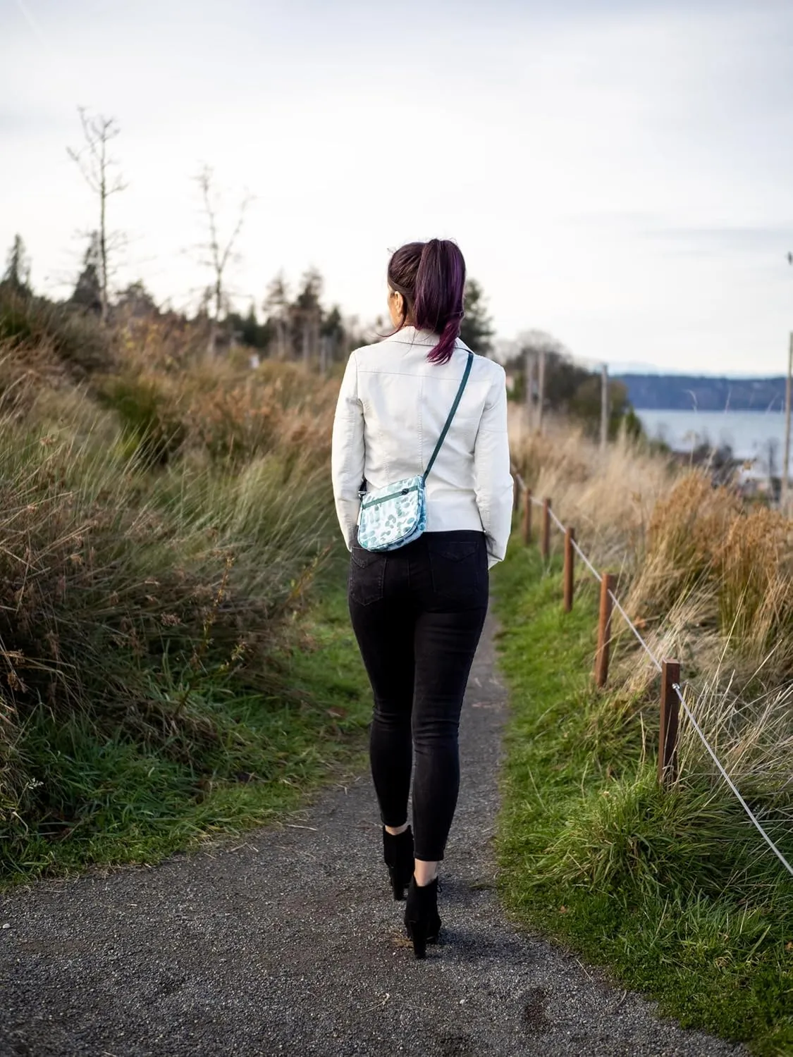 HAIKU Lark RFID Blocking Zippered Crossbody Travel Bag
