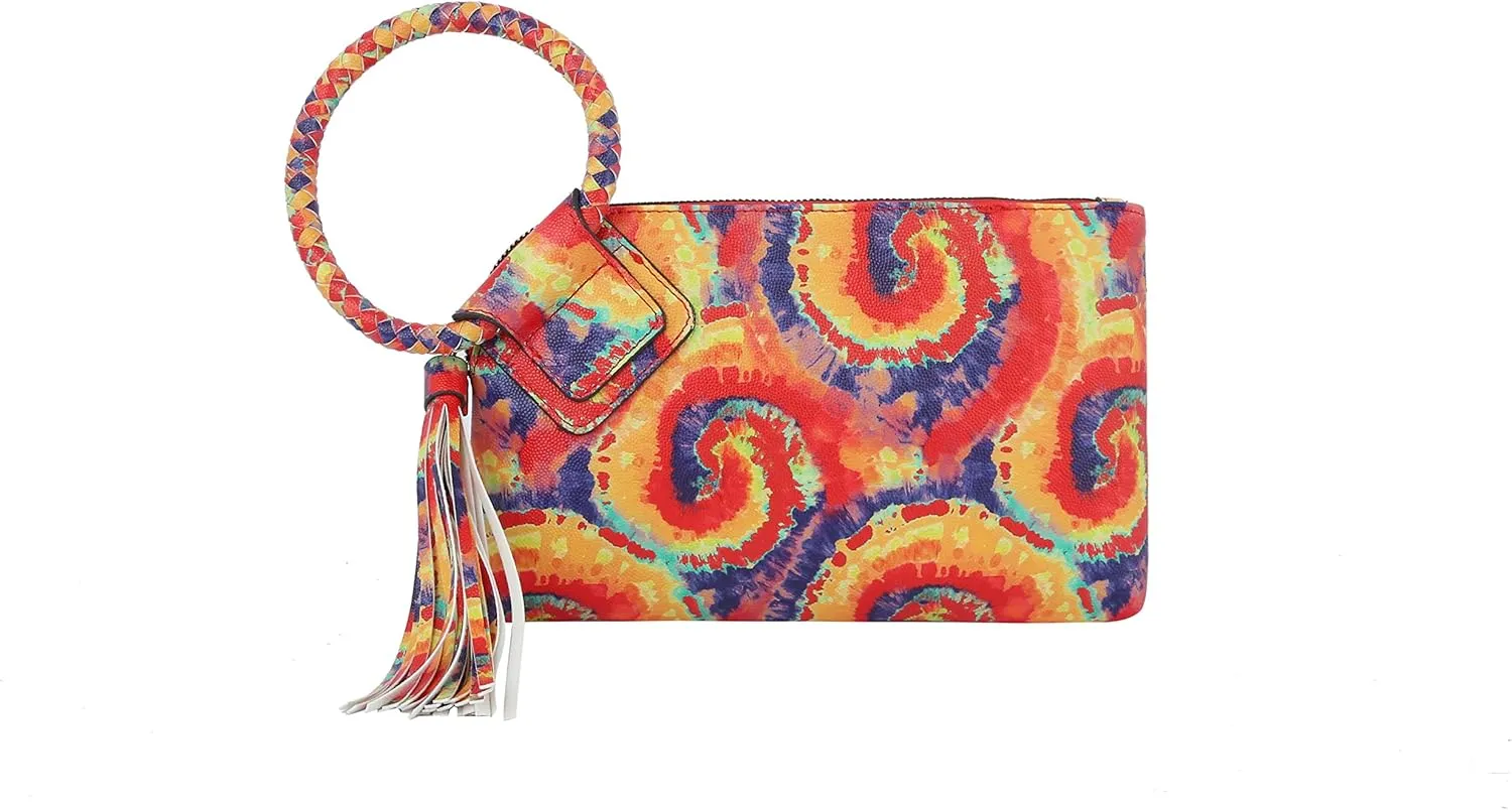 Handbag Republic Multi Print, Crocodile, Calavera Skull, Wristlet Evening Bag Purse Wallet For Women Vegan Leather by Virago