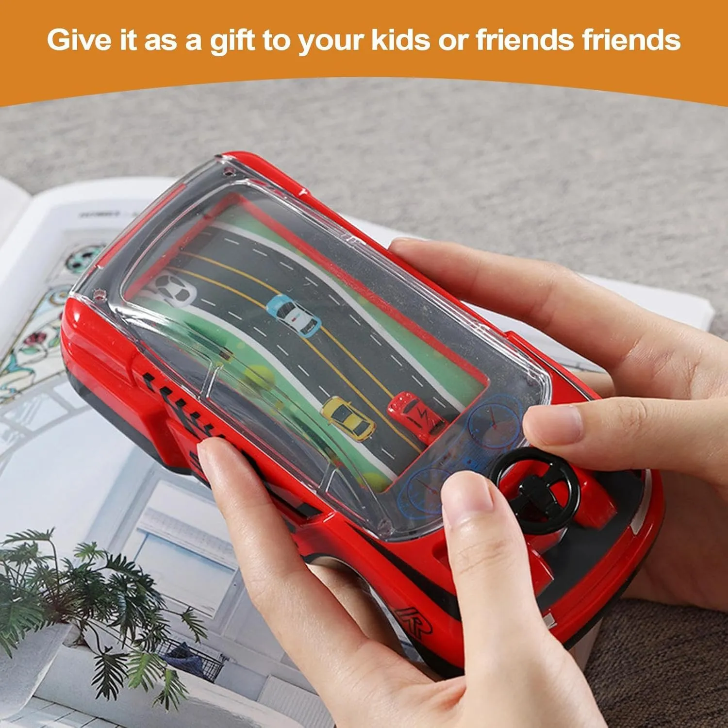Handheld Racing Car Game - Player Race Game | Adventure Driving Racing Car | Electronic Two Player Simulator with 5cm Compact Size for , Training, Entertainment & Competition