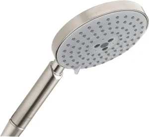 hansgrohe Raindance S Easy Install 5-inch Handheld Shower Head Modern 3 RainAir, BalanceAir, Whirl 28519821, Brushed Nickel