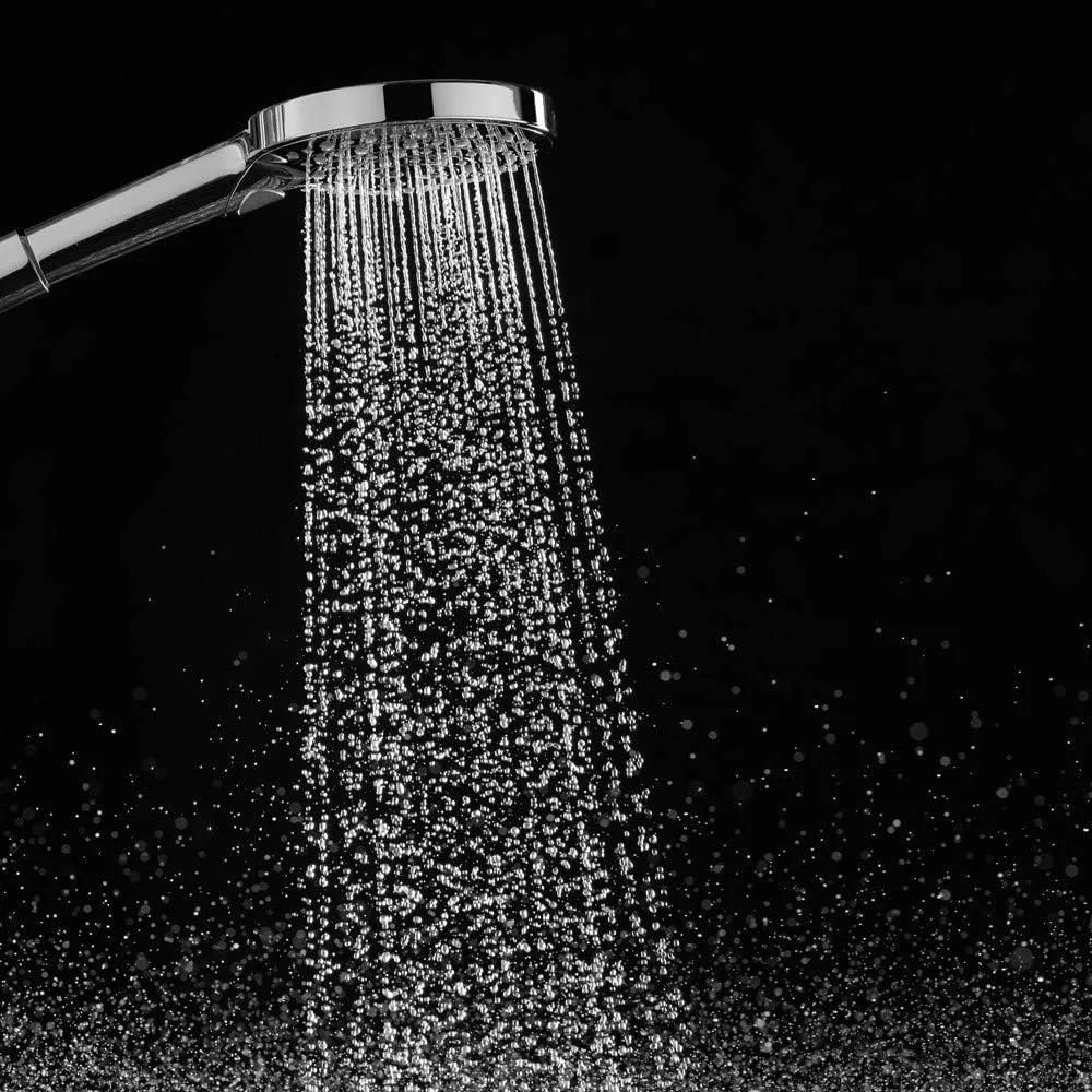 hansgrohe Raindance Select S Low Flow 5-inch Handheld Shower Head Modern 3 -Spray PowderRain, Rain, Whirl 26036821
