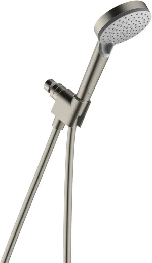 hansgrohe Vernis Blend 4-inch Handheld Shower Head Set Modern 3-Spray Rain, IntenseRain with QuickClean High Pressure Detachable Shower Head with Hose in Brushed Nickel, 1.75 GPM, 04950820