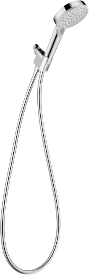 hansgrohe Vernis Blend 4-inch Handheld Shower Head Set Modern 3-Spray Rain, IntenseRain with QuickClean High Pressure Detachable Shower Head with Hose in Chrome, 1.75 GPM, 04950000