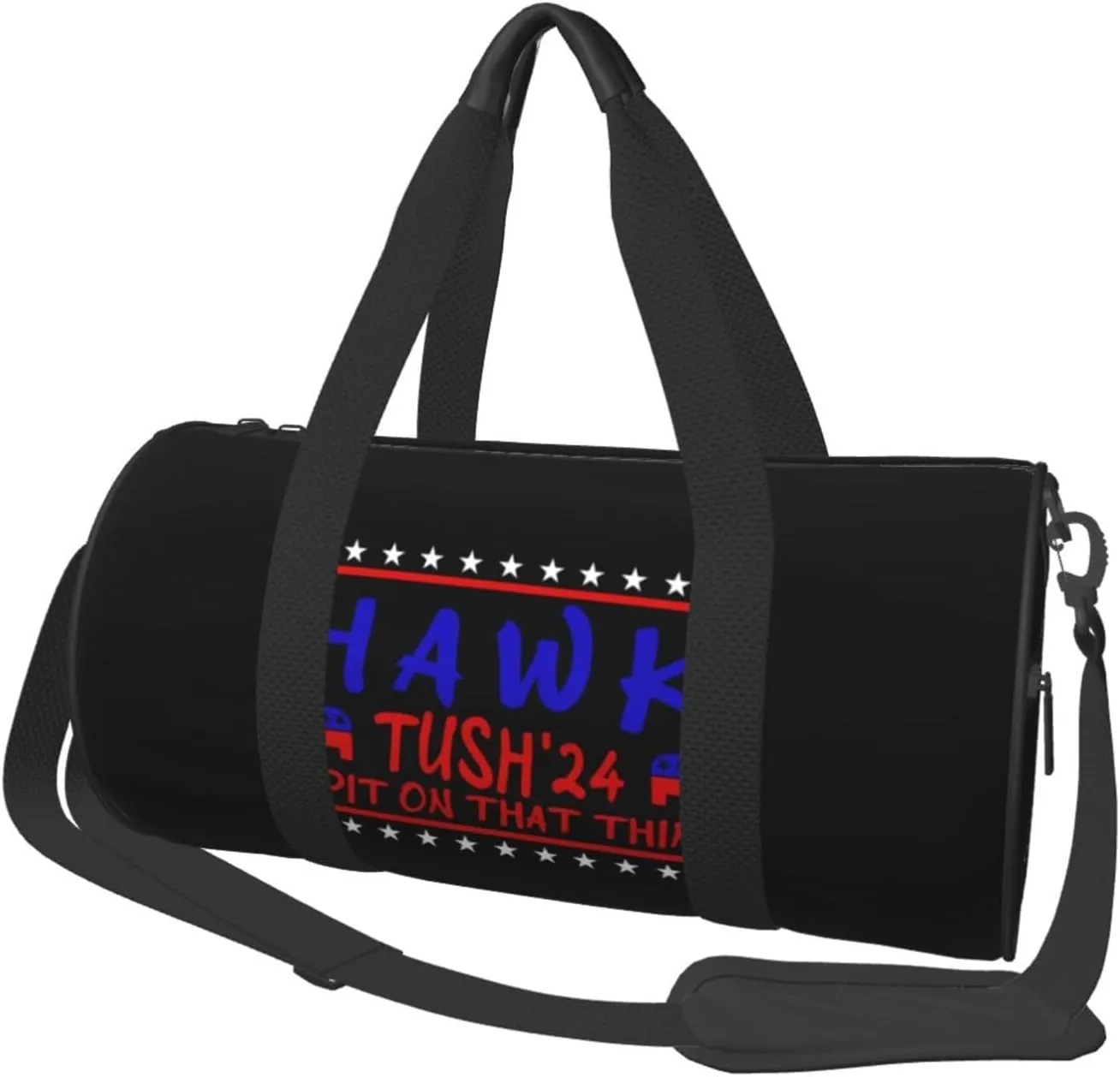 Hawk Tush Spit On That Thing Presidential Candidate Parody Duffel Bag Gym Bag Travel Sports Tote Large Foldable Beach Swim Yoga9