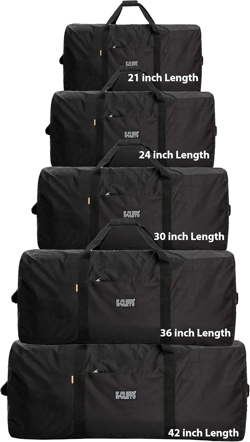 Heavy Duty Cargo Duffel Large Sport Gear Drum Set Equipment Hardware Travel Bag Rooftop Rack Bag (30" x 15" x 15", Black)
