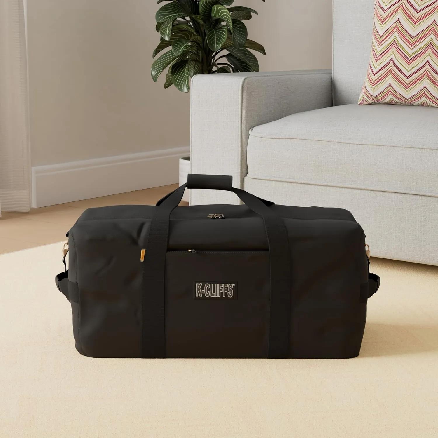 Heavy Duty Cargo Duffel Large Sport Gear Drum Set Equipment Hardware Travel Bag Rooftop Rack Bag (30" x 15" x 15", Navy)